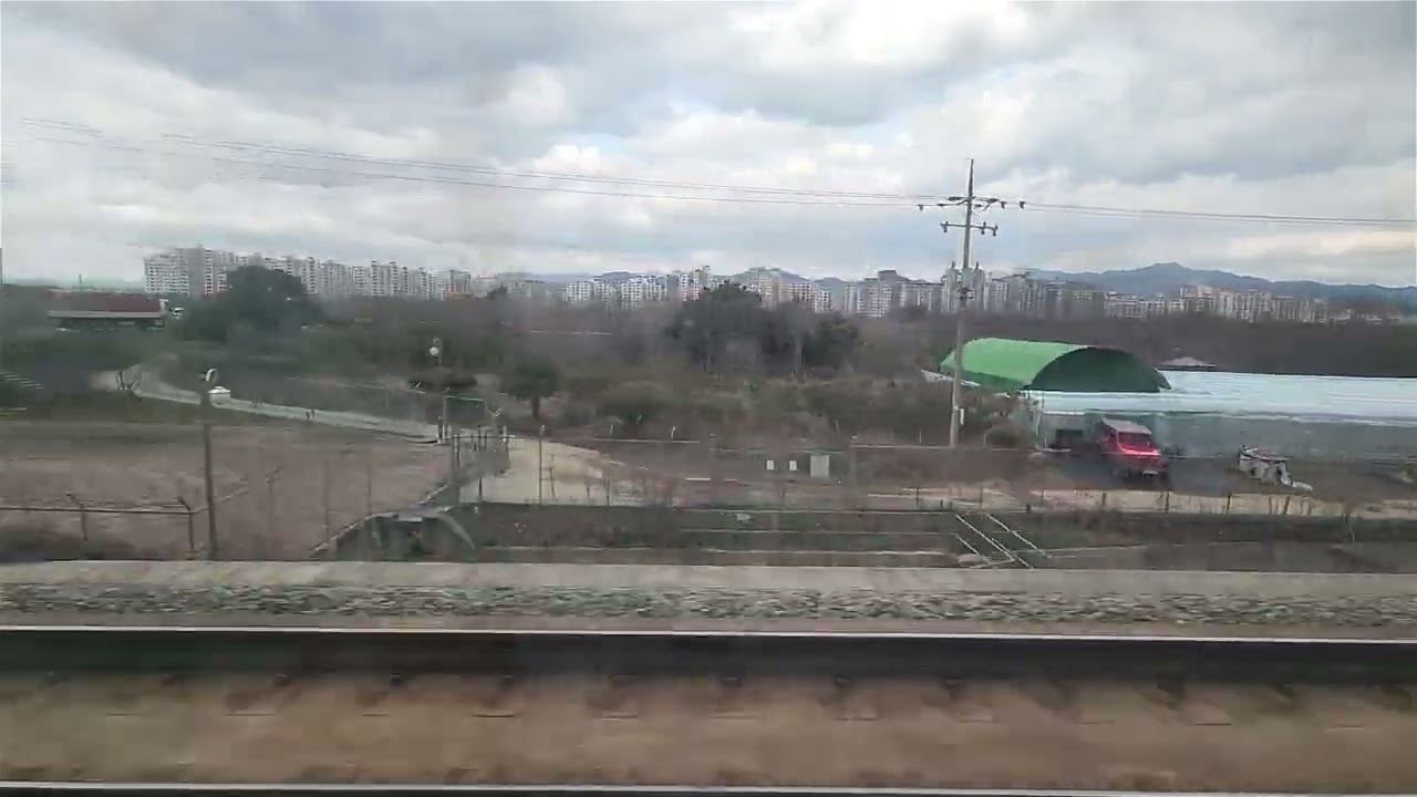 ASMR / KTX 체감속도 / train / 부산 서울행 기차