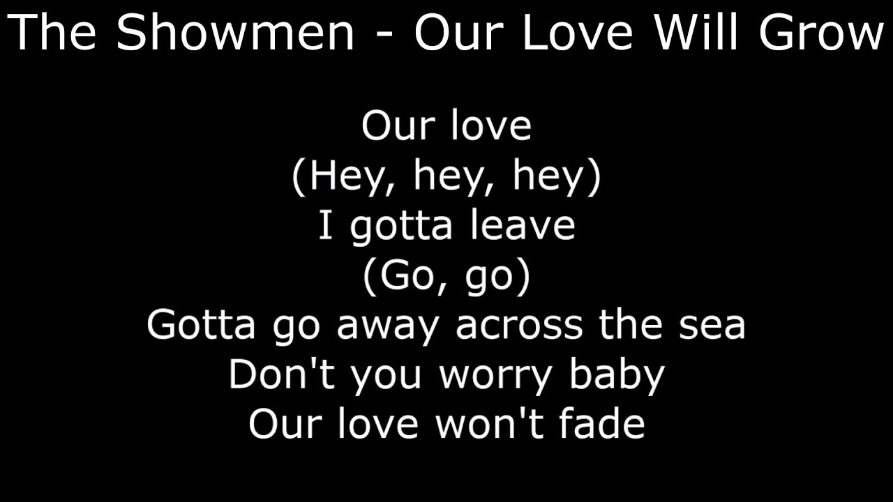 Northern Soul - The Showmen - Our Love Will Grow  - With Lyrics
