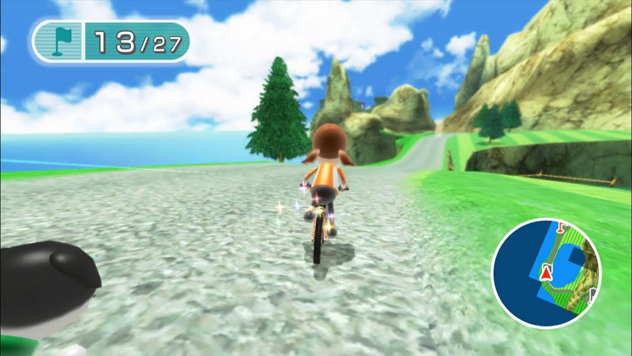 [Wii Fit U] Island Cycling-Island view 4.564 (Play as Lucia)　サイクリング　島一周コース