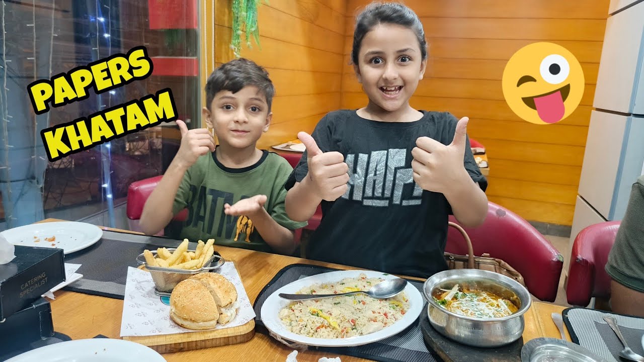 Aaj ka vlog huraira ne bnaya😜papers khatam hone ki khushi me dinner plan krlia😍
