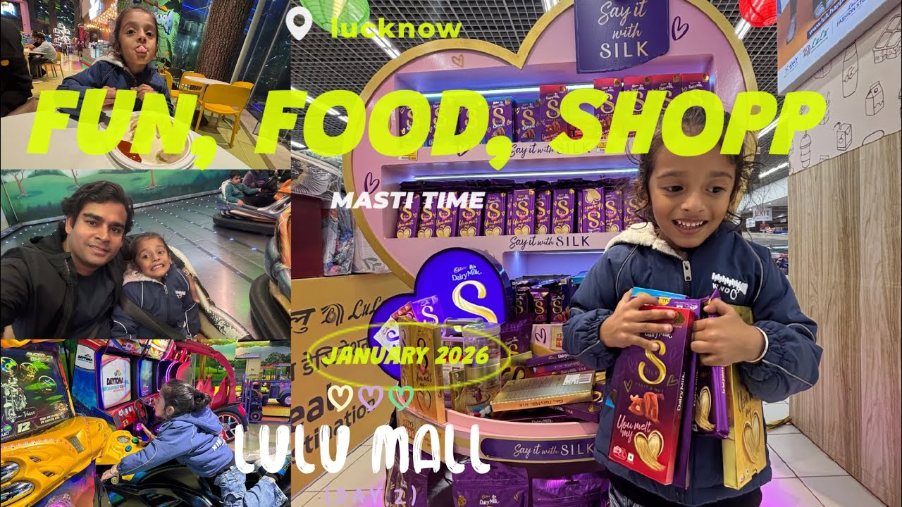 FUN, FOOD, SHOPPING AND MASTI in LULU MALL lucknow ll All day Fun with SID ll lulu mall lucknow 