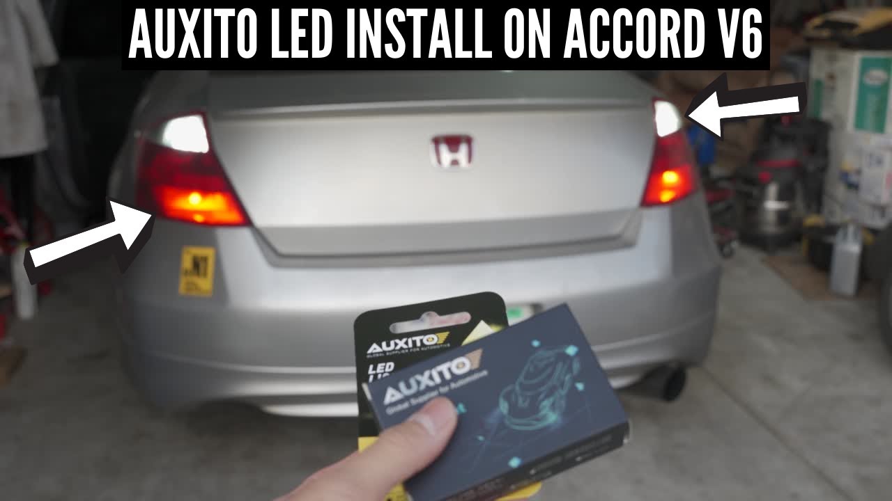 UPGRADING MY BRAKE AND REVERSE LIGHTS FINALLY! Auxito LED Install On 2008 Honda Accord V6 Coupe