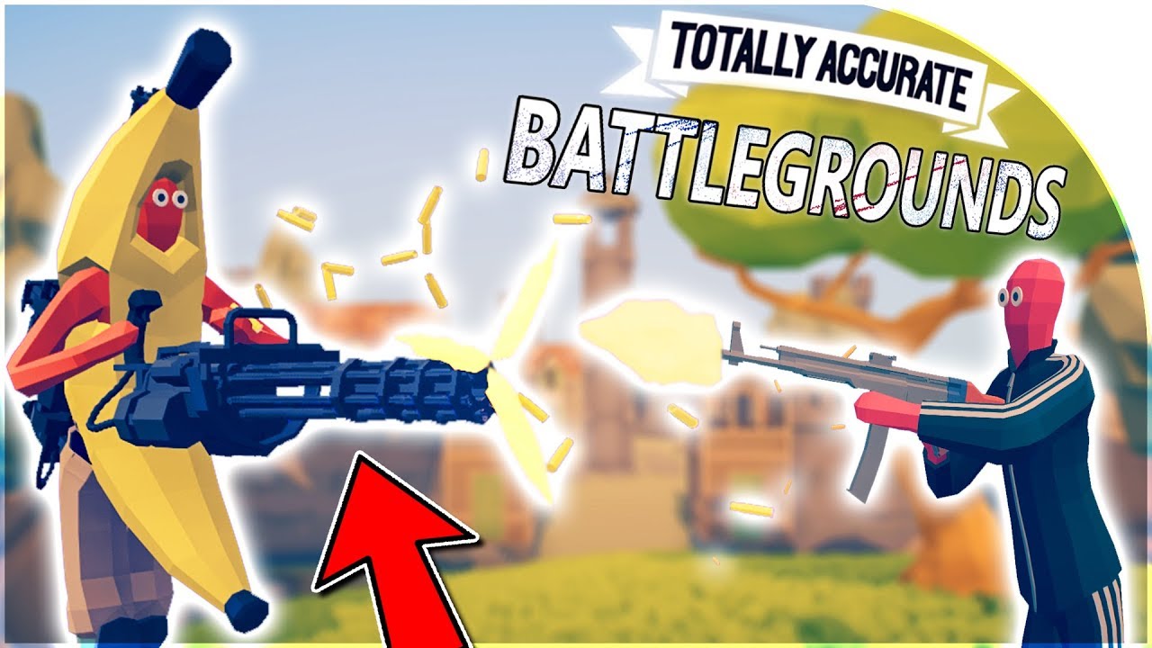 TOTALLY ACCURATE BATTLEGROUNDS (MINI GUN VICTORY?!)- FREE *NEW* TABS BATTLE ROYALE ( TABG Gameplay )