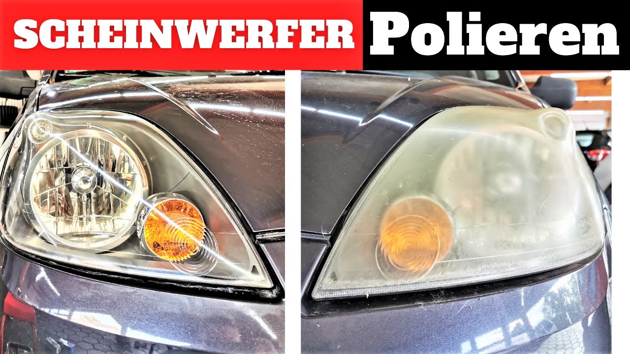 Scheinwerfer Polieren | Der Test | Wir zeigen´s euch !!!!