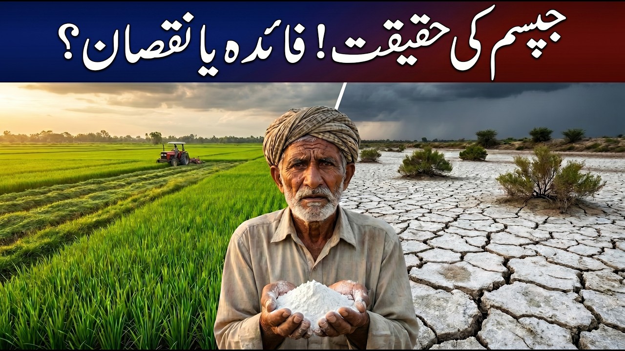 کیا جپسم واقعی کلراٹھے رقبوں کا علاج ؟ | Is Gypsum Really Cure for salty Land? agricultural gypsum