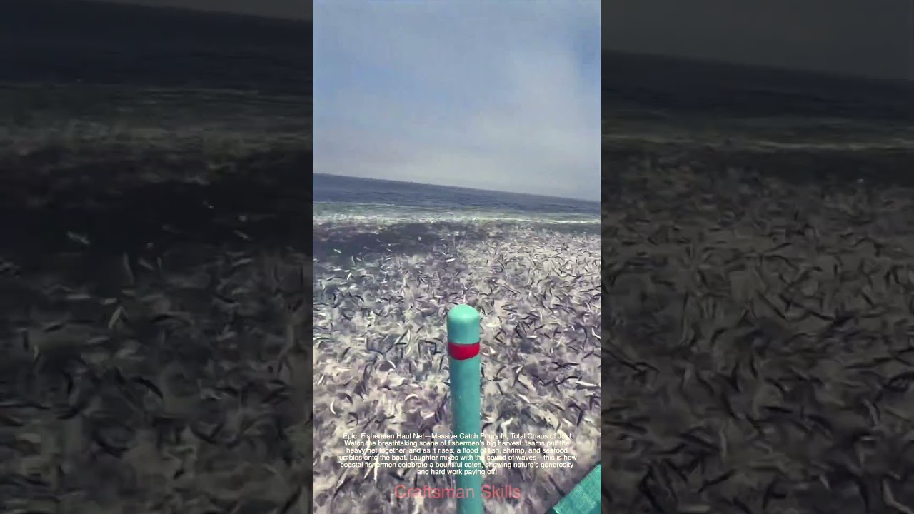 Epic! Fishermen Haul Net&mdash;Massive Catch Pours In, Total Chaos of Joy!