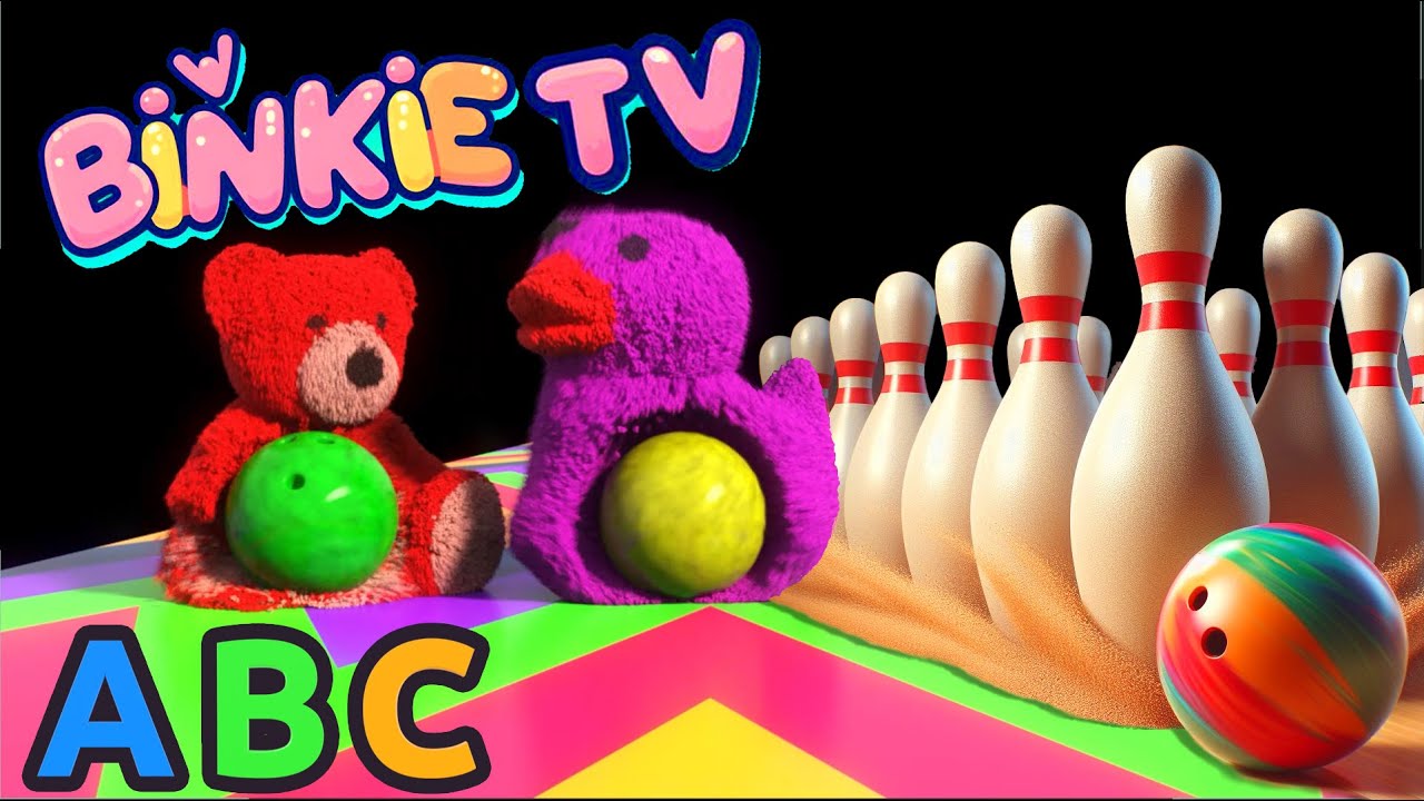 🎳 Kinetic Sand Shapes, Numbers, Alphabet, Colors Smash: Bowling Ball Bonanza! Binkie TV 🎳