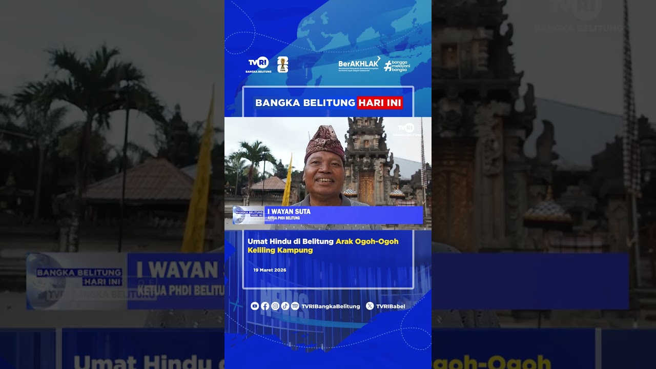 UMAT HINDU DI BELITUNG ARAK OGOH OGOH KELILING KAMPUNG