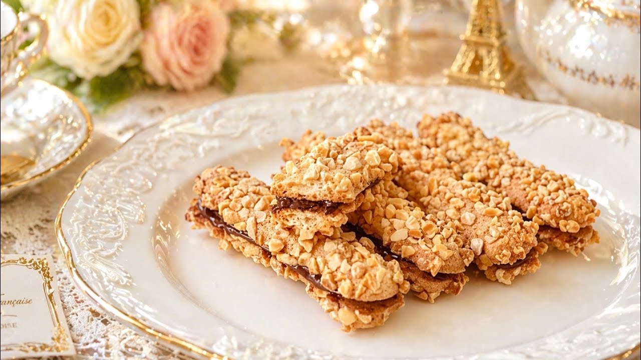 Bâtons de Maréchaux｜簡單幾種材料就可以做出鬆脆的法式小點心｜杏仁角酥條｜バトン・マレショー｜無油、無麵粉
