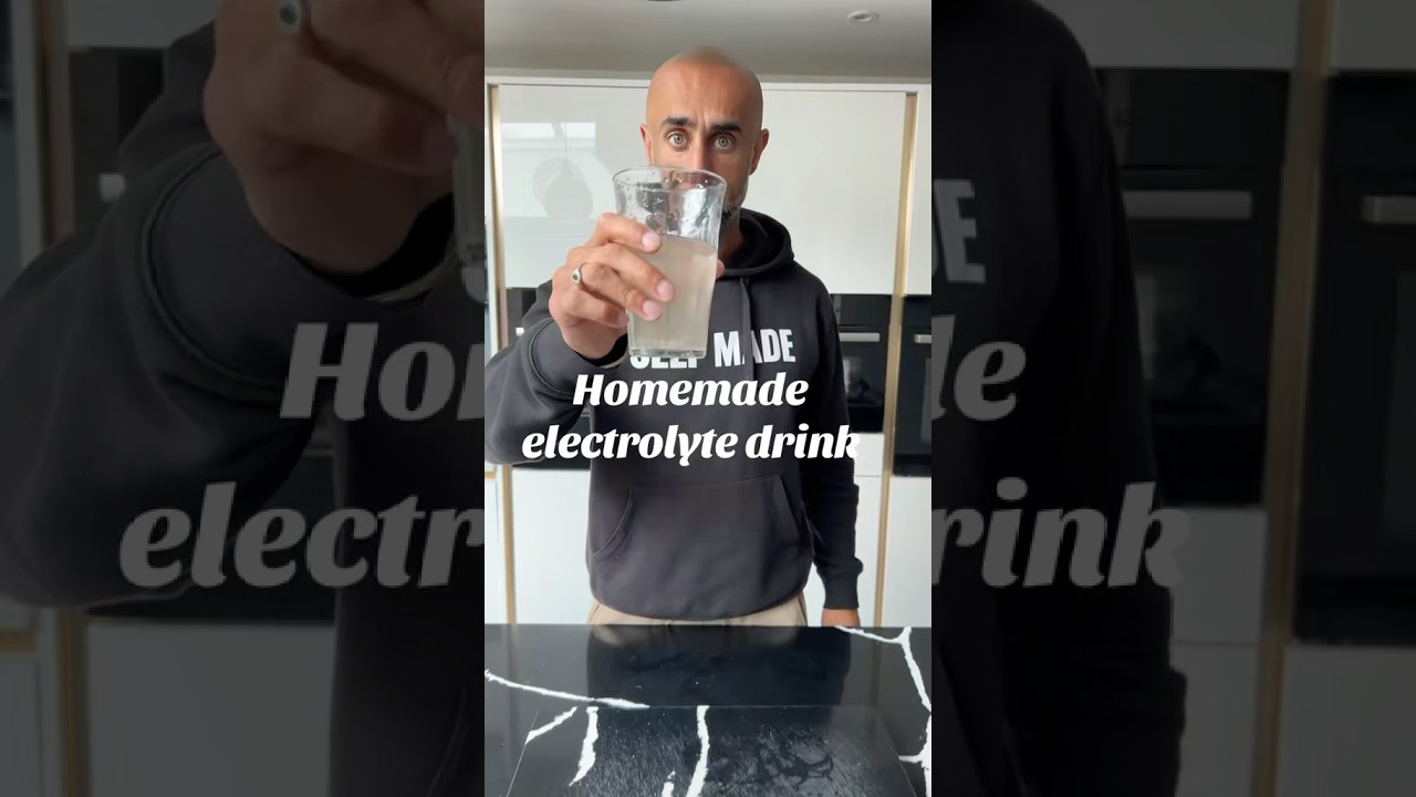Homemade electrolyte drink #electrolytedrink #drink #biohackingtips #electrolytes #healthylifestyle