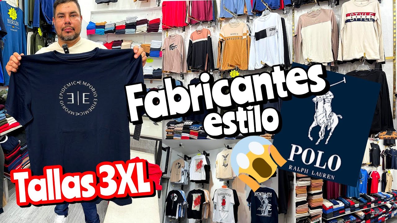 Diseñadores MEXICANOS de ropa tipo POLO 😱Algodón 100% PREMIUM | Tallas Extra Grandes | Mixcalco CDMX