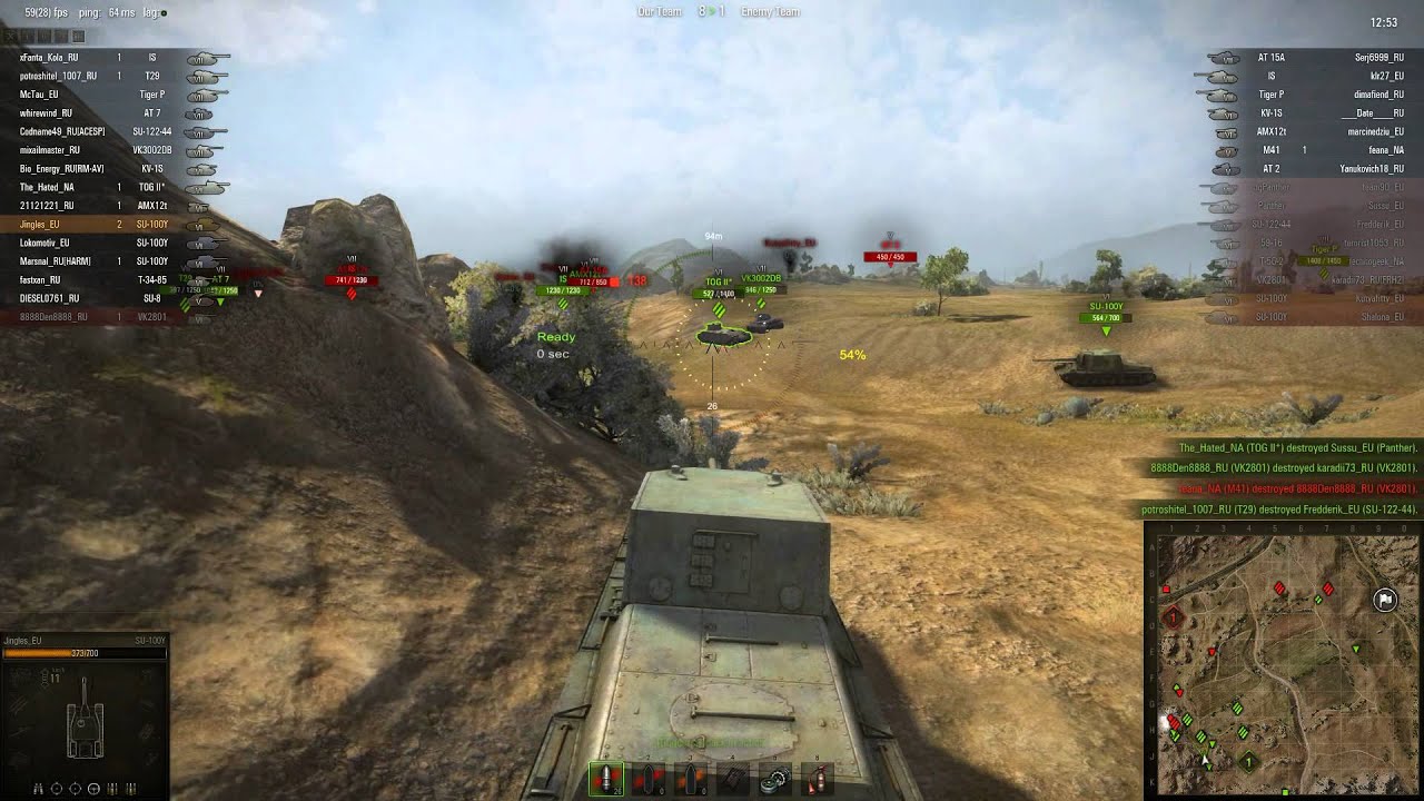 World of Tanks - Patch 8.4 Preview - SU-100Y Premium Tier 6 Tank Destroyer