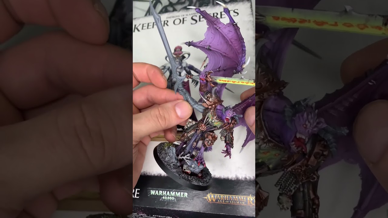 Daemon Prince of Slaanesh? #hobby #miniatures #warhammer #gamesworkshop #conversion #daemonprince