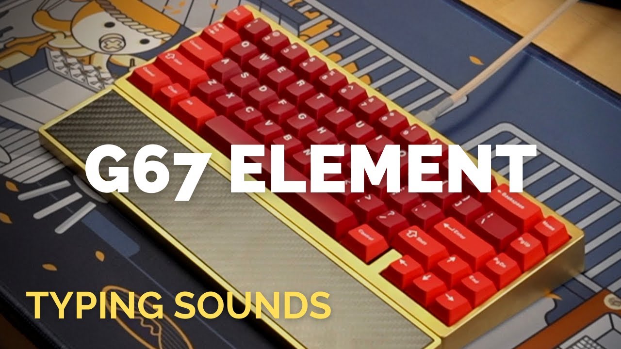 Typing Sounds: G67 Element (FR4 Plate)