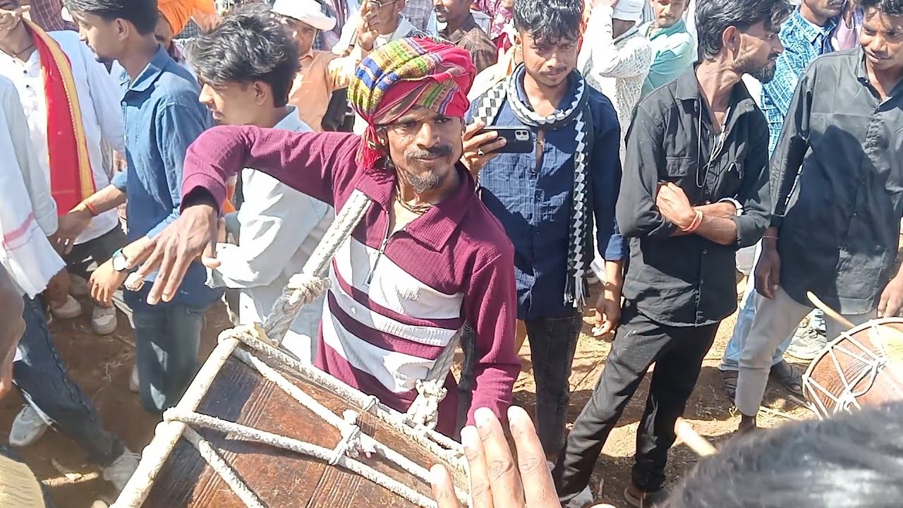 अजय मादल वाले की मोज आदिवासी शादी मे 2025 #आदिवासी_ढोलिया_मादल 