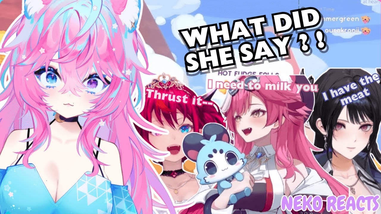 ━☆NEKO REACTS━☆ HOLOGIRLS PHRASING SLIP-UPS ! ! [ HOLOLIVE ]