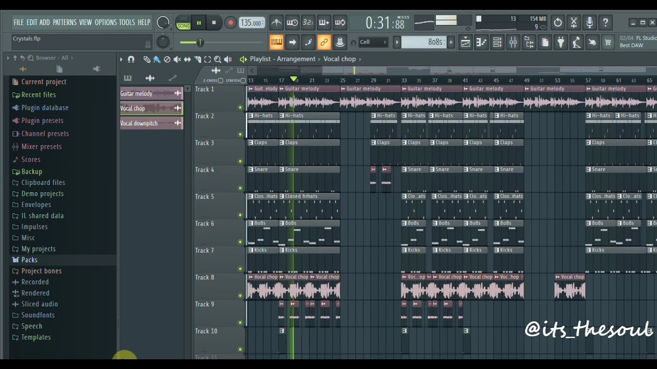 Vocal Chop Beat | The Soul. ( FL Studio Visual)