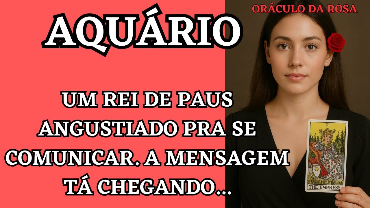 Aquário - Um Rei de Paus angustiado pra se comunicar. A mensagem tá chegando...
