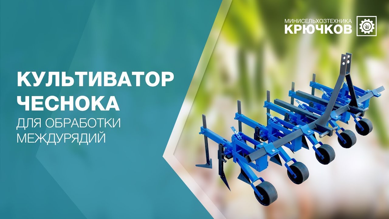Культиватор для обработки междурядий чеснока