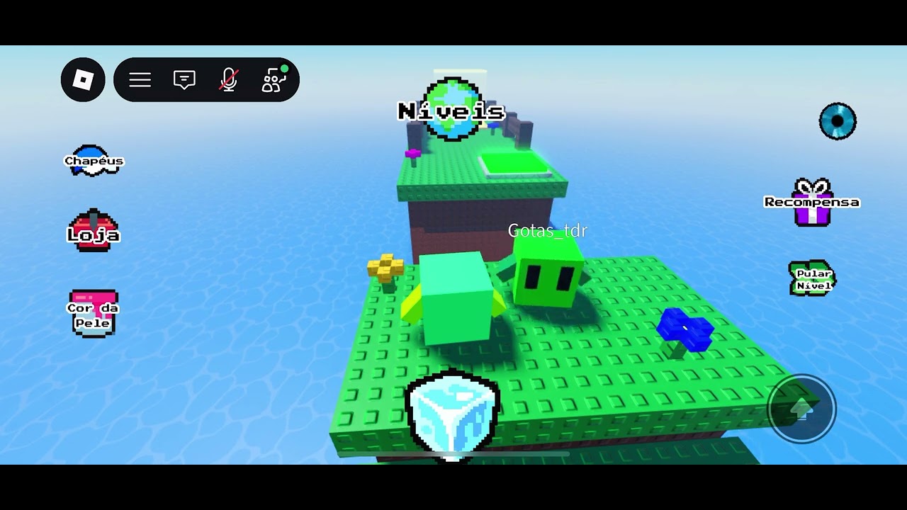 Playing blockies with my friend
