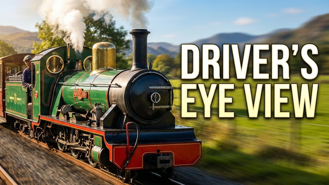 DRIVER'S EYE VIEW: Ravenglass & Eskdale Railway – River Irt in 4K