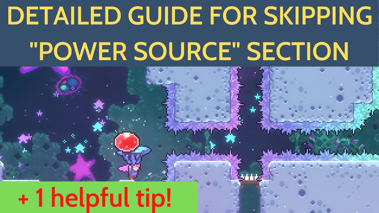 Celeste - Power Source Skip Detailed Guide (Jellyvator)