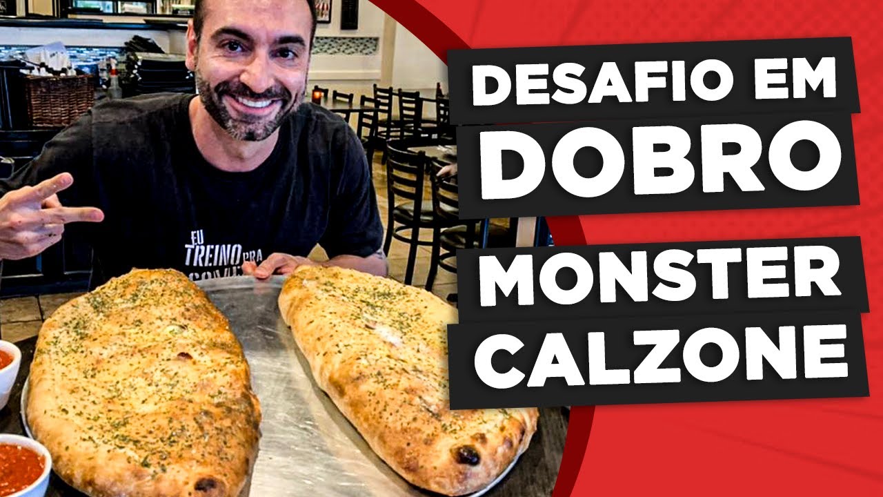 BUGANDO OS AMERICANOS!! 2X CALZONE MONSTRO!!