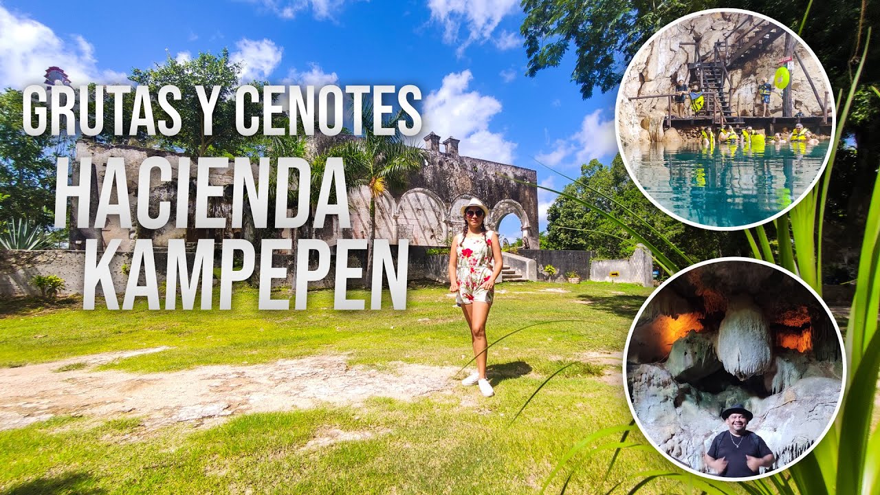 Recorre la Hacienda Kampepen y sus maravillosos Cenotes y Caverna con Pinturas Rupestres.