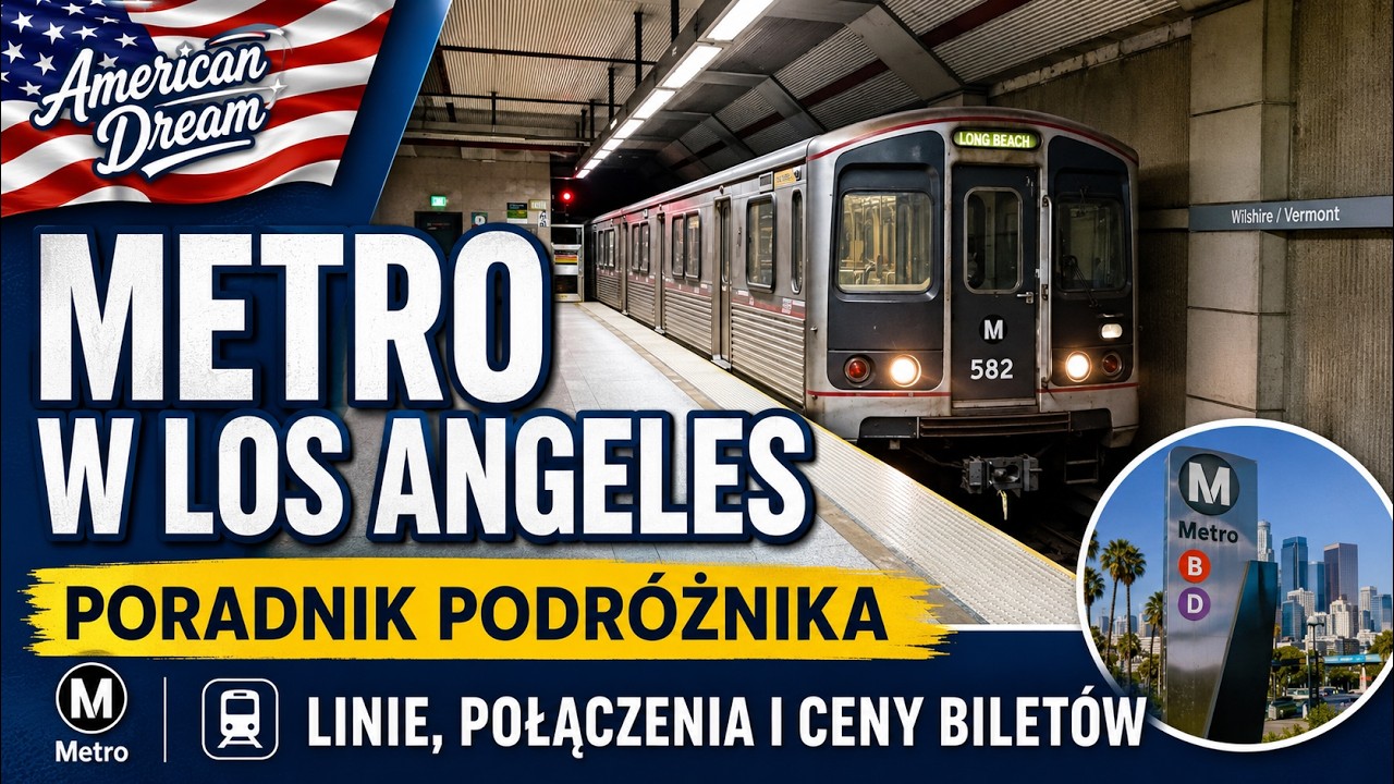 Metro w Los Angeles: krótki przewodnik po liniach metra i autobusów w LA Ep.003 4K