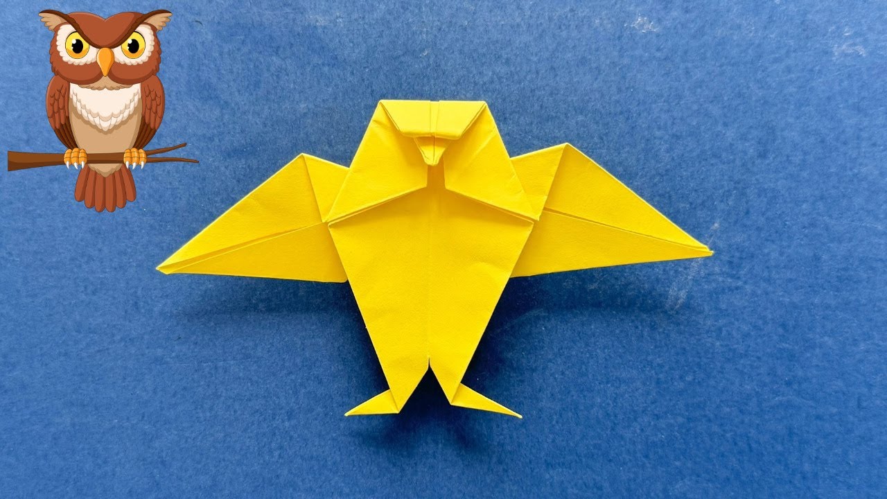 Gufo Origami | Come Fare un Gufo di Carta | Uccello di origami