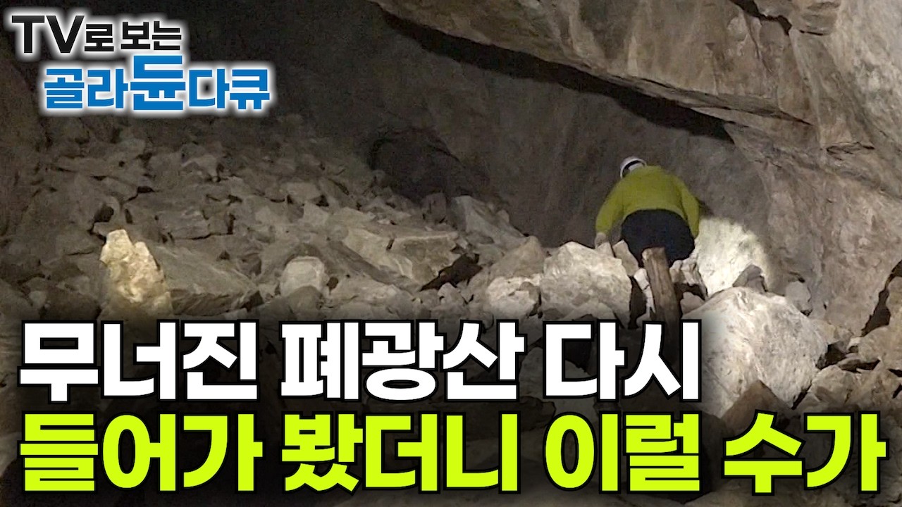 무너진 금광에서 발견된 어마어마한 금맥! 파도 파도 이제는 나올 곳도 없어 무너진 채로 버려진 폐광산을 다시 파 들어가 봤더니┃황금빛 금 채굴 현장┃레전드 극한직업┃#골라듄다큐