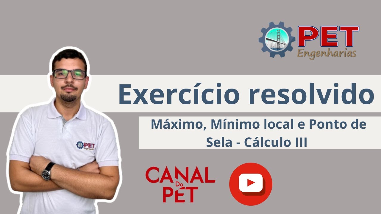 Exercício Resolvido - Máximo, Mínimo Local e Ponto de Sela - Cálculo 3