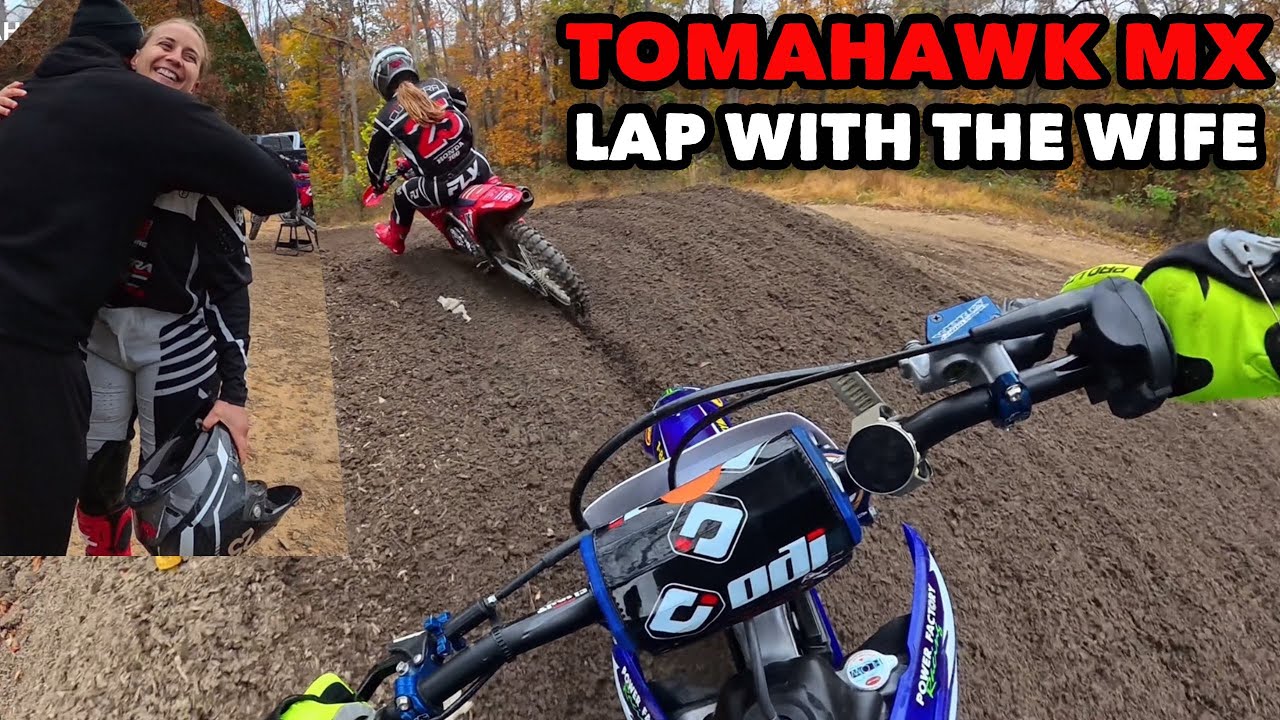 TOMAHAWK MX ON 2 STROKE | LAP WITH THE WIFE ON THE INSTA360X5