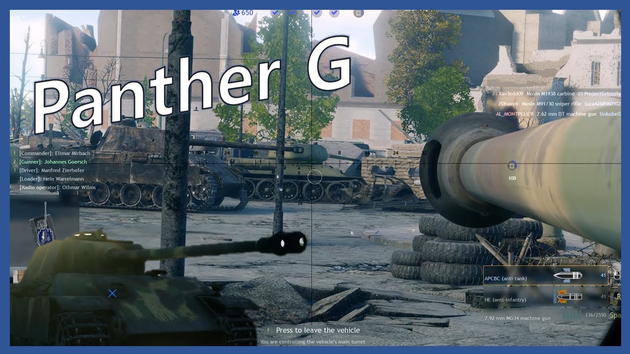 Enlisted Panther G - in Berlin campaign