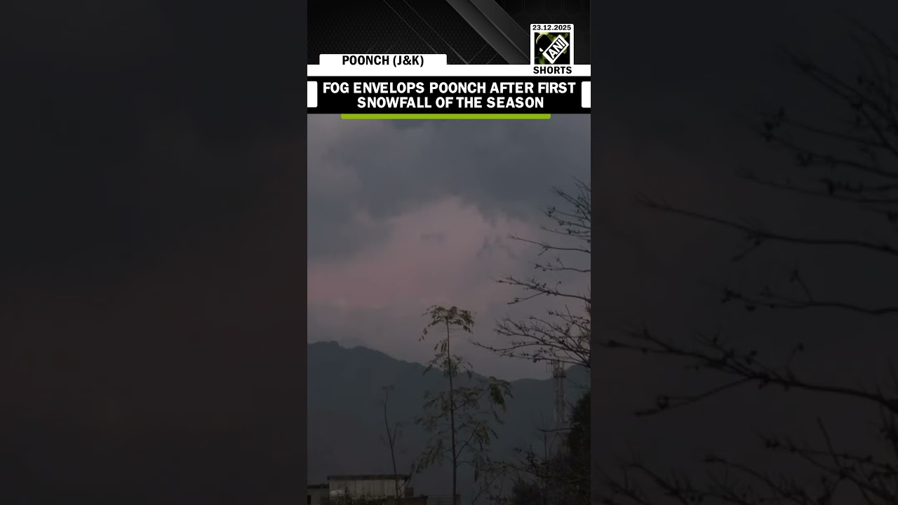 Cold wave and fog envelop J&K&rsquo;s Poonch after city receives first snowfall of the season