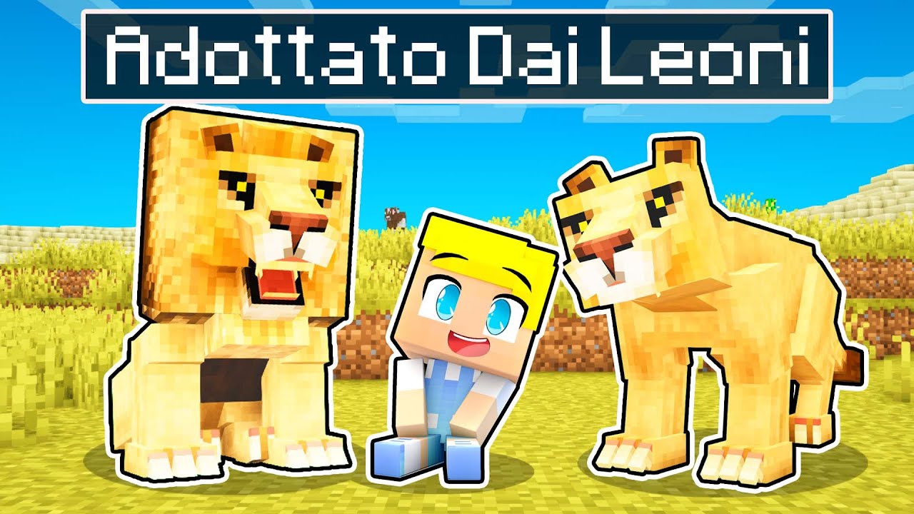 Vengo Adottato Da Una Famiglia Di LEONI! - Minecraft ITA