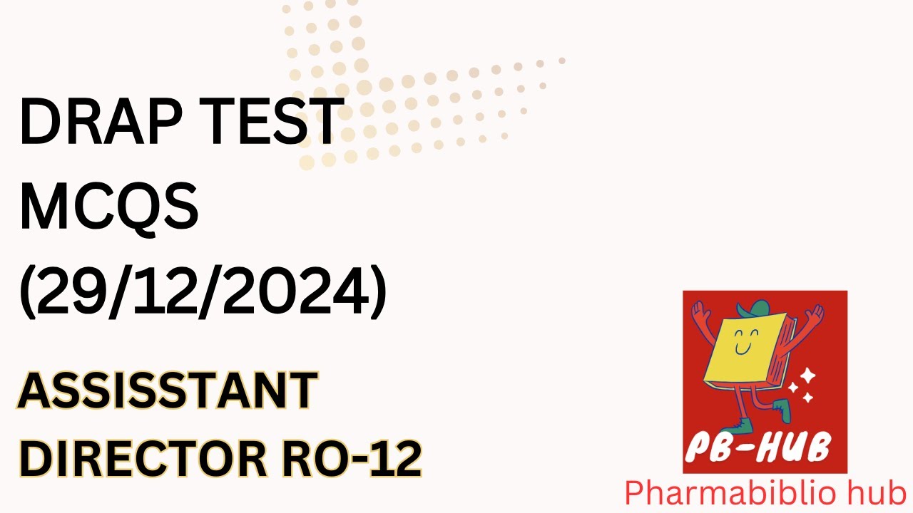 DRAP test 2024 (Part 1)