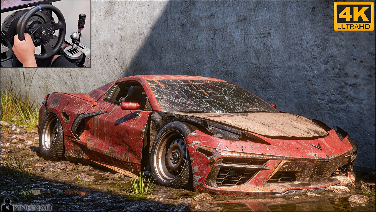 Rebuilding a Chevrolet Corvette | NFS Unbound | Gameplay using Thrustmaster T300RS-GT Steering Wheel