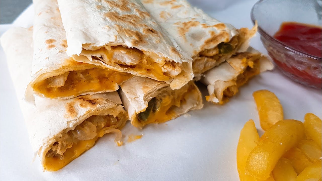 ساندوتش تورتيلا مررره لذيذ 🌯