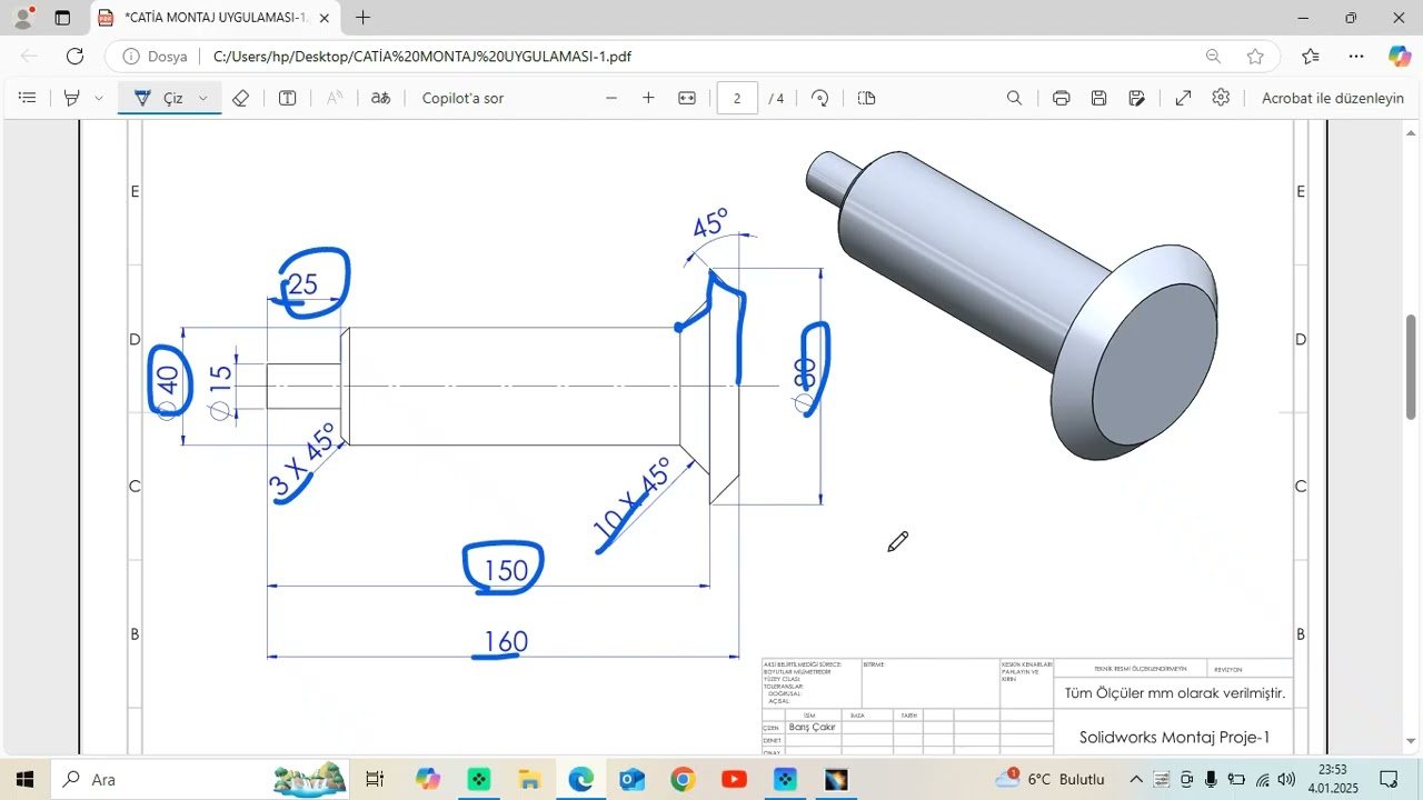 Catia v5 r21  Montaj Uygulamaları-1   #Catiav5r21
