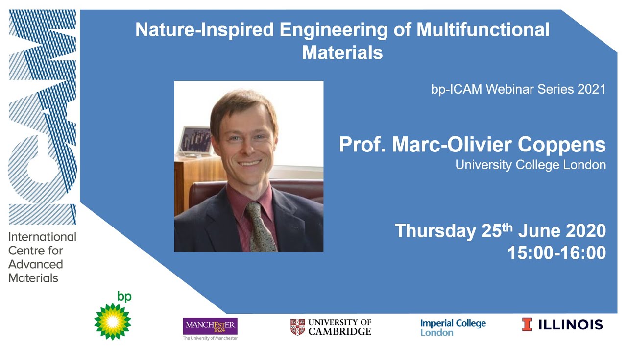 bp-ICAM Webinar Series 2020: Nature-Inspired Engineering of Multifunctional Materials