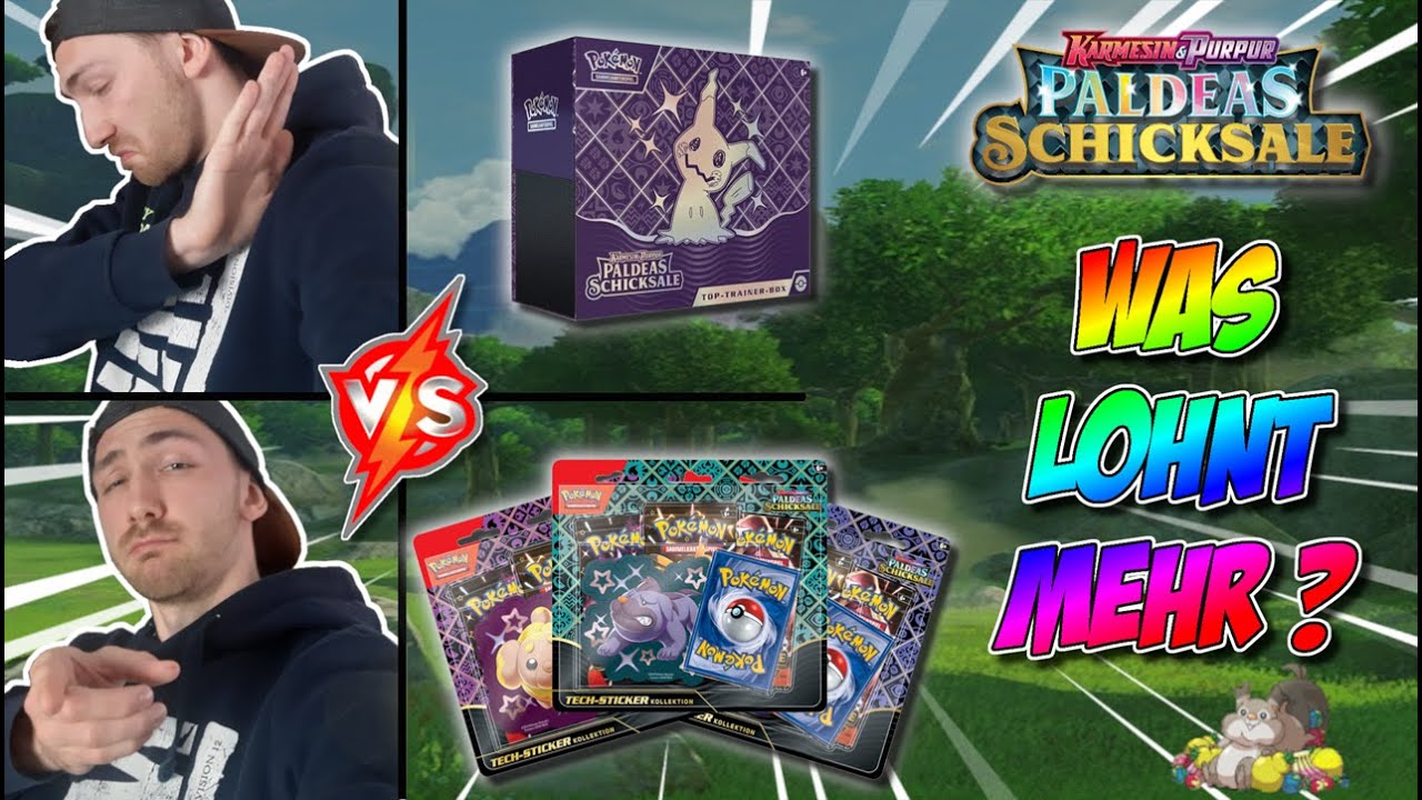 Was lohnt sich mehr ?🤔 1x Paldeas Schicksale TTB oder 3x Sticker Tech Blister ?! Pokemon TCG Opening