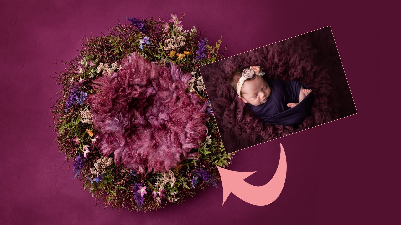 Photoshop NEWBORN digital BACKDROP TUTORIAL | Newborn Photography Setup Ideas