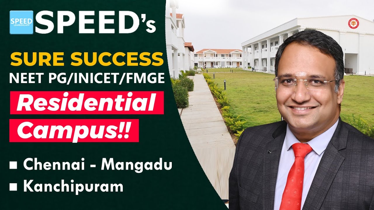 NEET PG Coaching | Residential NEET PG, INICET & FMGE - Face to Face offline classes #speedpg