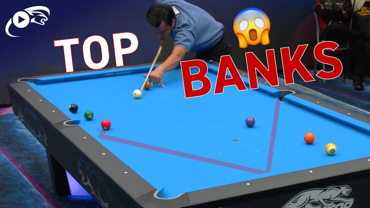 Best BANK SHOTS in POOL ▸ Pros going all in!