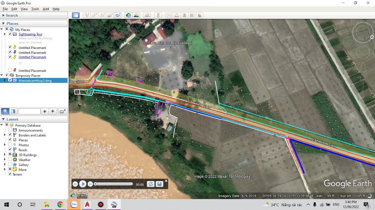🔰 XUẤT NHẬP FILE KML, KMZ - LOAD ẢNH GOOGLE EARTH VÀO AUTOCAD  [TẢI LSP IRT VISION 3.030 DƯỚI VIDEO]