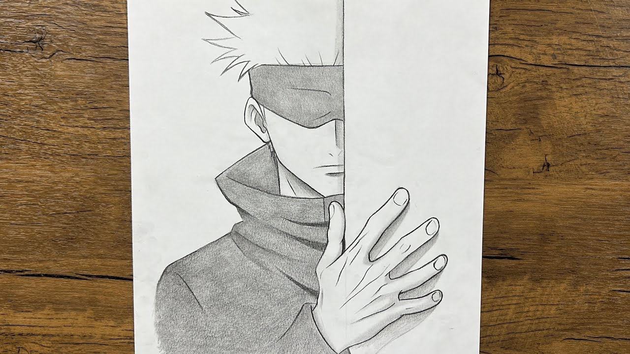 How to Draw Gojo Satoru | Easy Jujutsu Kaisen Drawing Tutorial