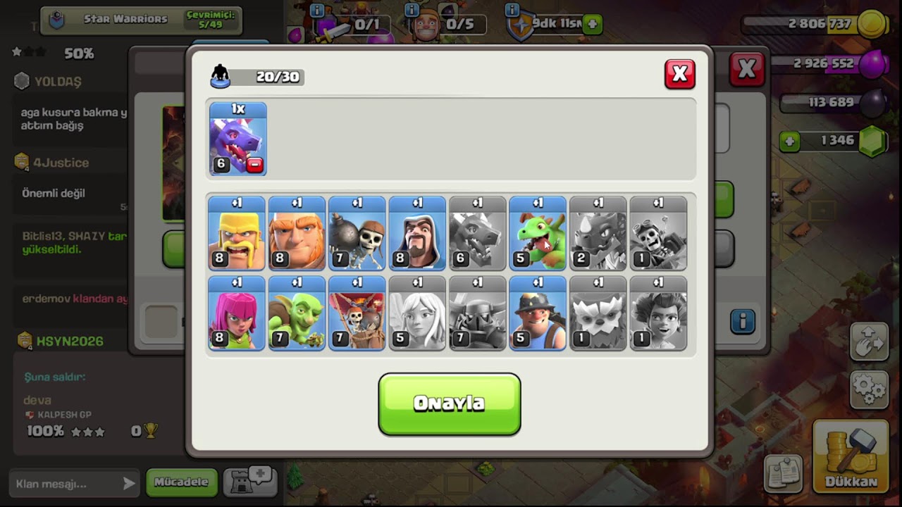 Clash Of Clans Yayındayız...