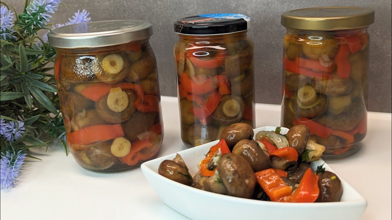 Leckere Champignons in feiner Marinade ❤️ für den Winter haltbar machen, einfaches Rezept Pilze