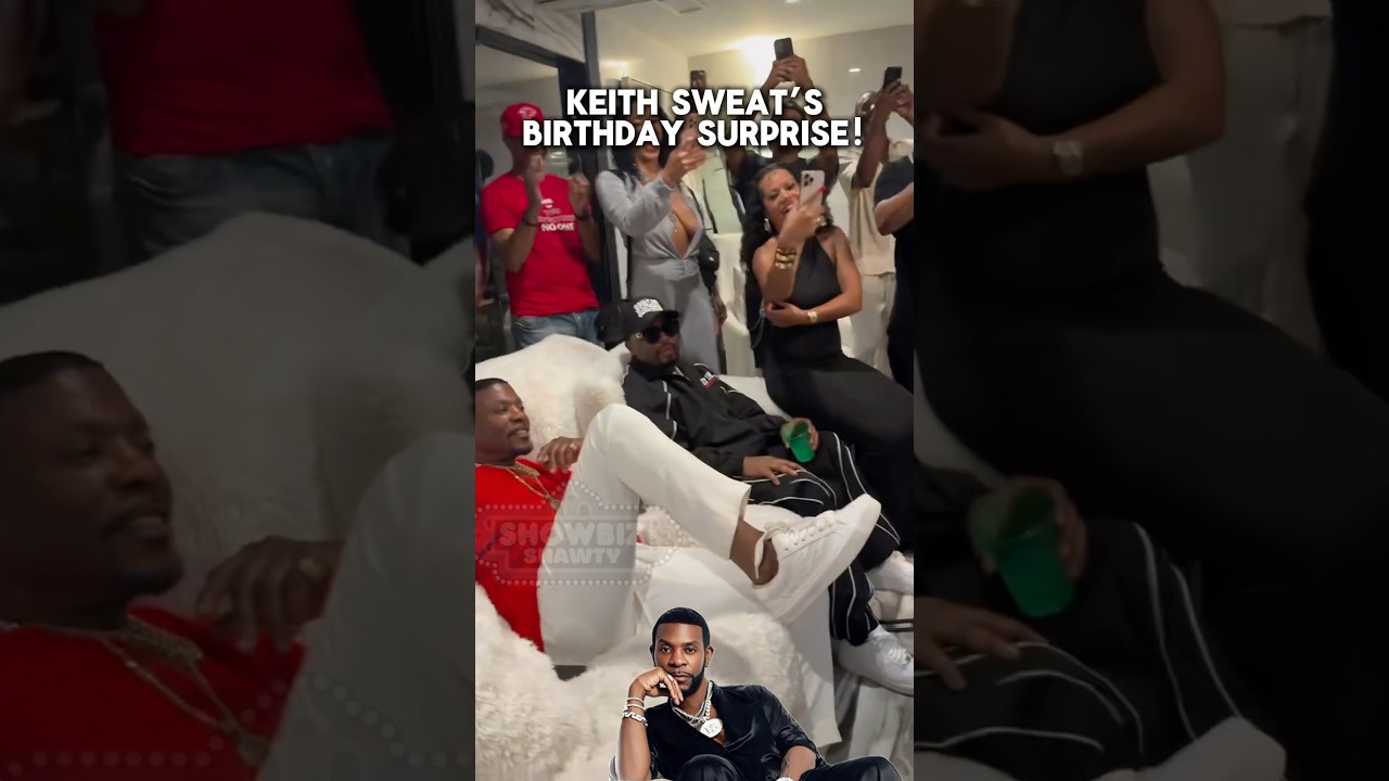 When the birthday gift starts dancing back&hellip; 🕺🏾🎁💃🏾#KeithSweat #birthdaysurprise #shorts